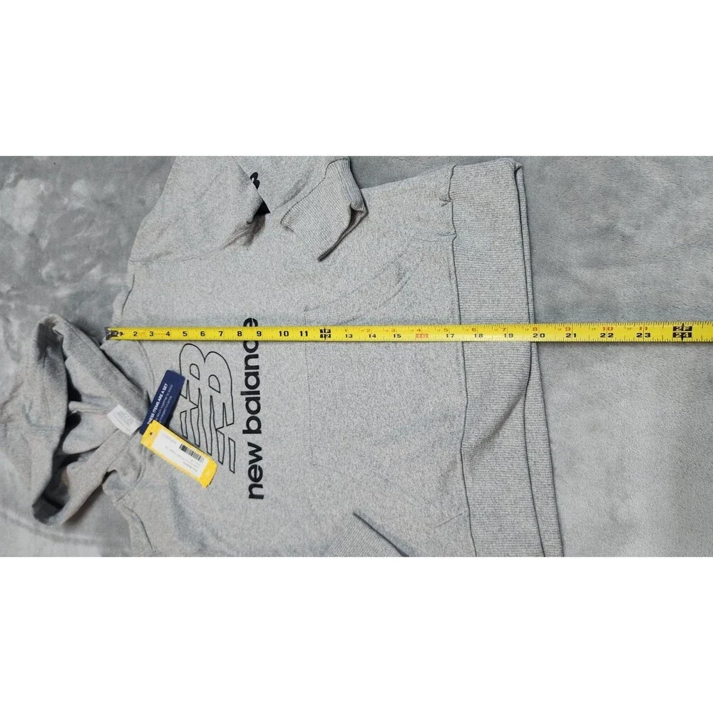 New Balance Kids Size 8 Grey Logo Fleece Hoodie & Jogger‎ Set NWT